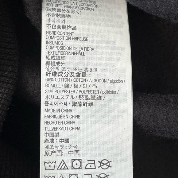 🌸2/$15🌸 Kirkland Signature Black Crew Neck Sweatshirt - Picture 6 of 6